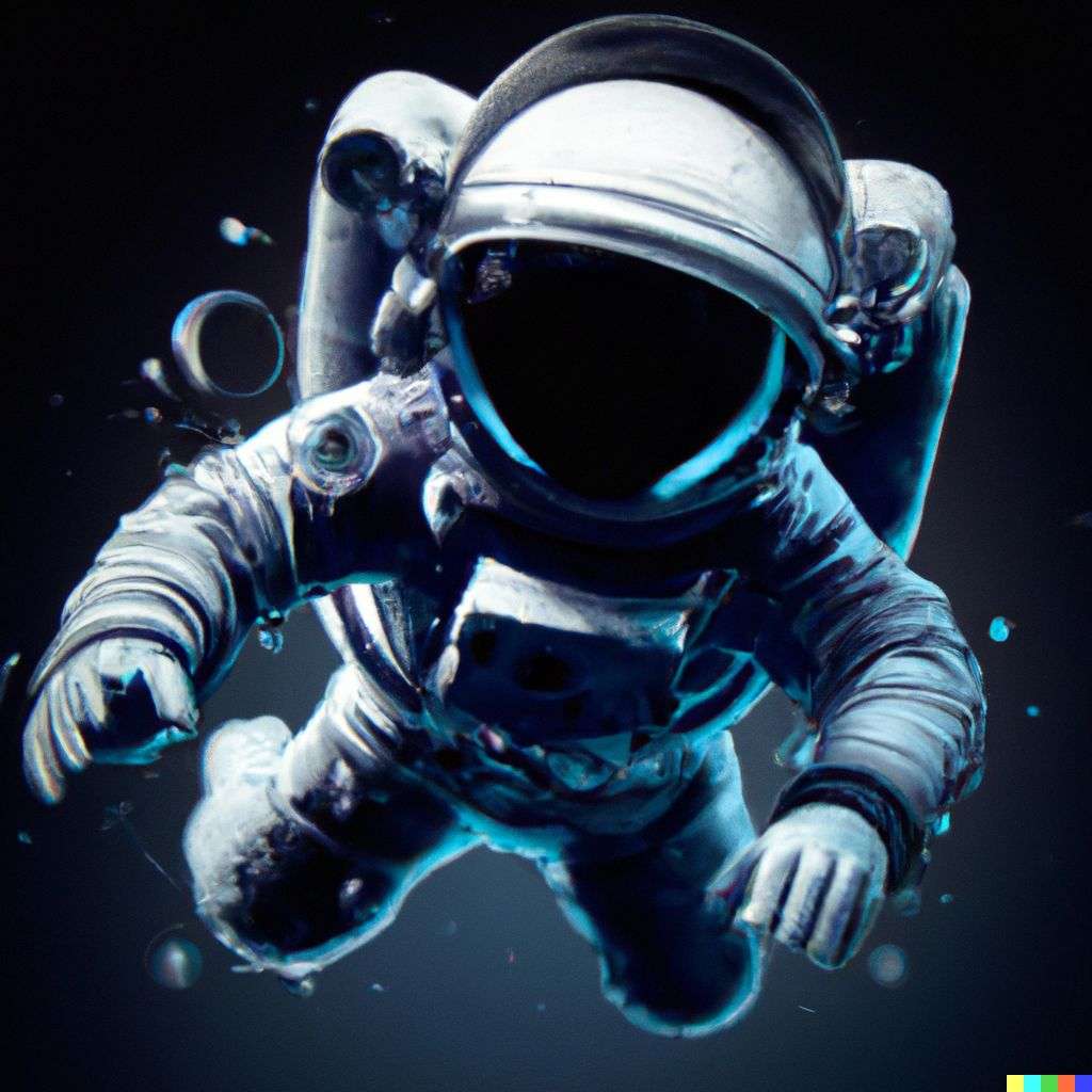an astronaut, digital art, 3D style